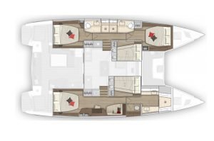 diagram, Lagoon 50, catamaran for sale
