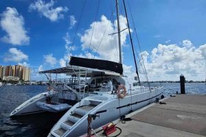 cockpit, Lagoon 570, catamaran for sale