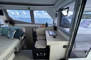 navigation station, Leopard 45, catamaran for sale