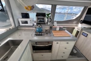 interior, Leopard 45, catamaran for sale