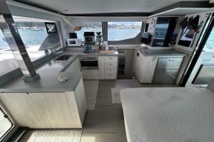navigation station, Leopard 45, catamaran for sale