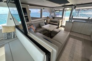 navigation station, Leopard 45, catamaran for sale