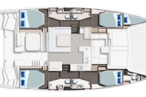diagram, Leopard 45, catamaran for sale