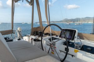 helm, Lagoon 46, catamaran for sale