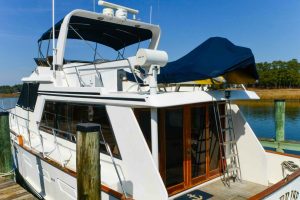 cockpit, Ocean Alexander 500, trawler for sale