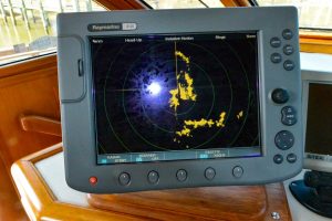 navigation station, Ocean Alexander 500, trawler for sale