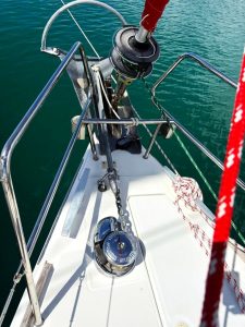 deck, Jeanneau 479 Sun Odyssey, sailboat for sale