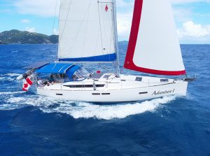 underway, Jeanneau 479 Sun Odyssey, sailboat for sale