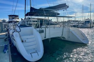 cockpit, Privilege 435, catamaran for sale