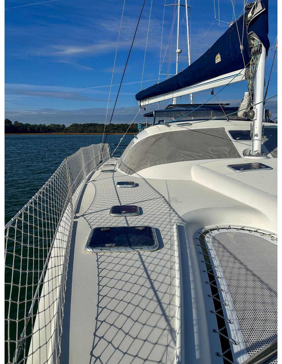 deck, Privilege 435, catamaran for sale