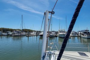 underway, Privilege 435, catamaran for sale