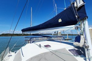 deck, Privilege 435, catamaran for sale