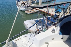deck, Privilege 435, catamaran for sale