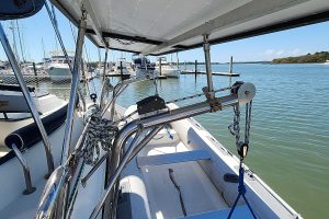 deck, Privilege 435, catamaran for sale