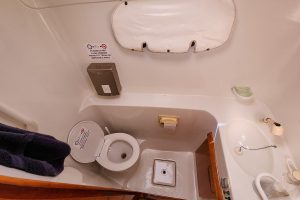 bath, Privilege 435, catamaran for sale