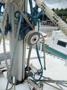 deck, Ovni 37 Sonate, sailboat for sale