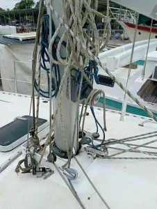deck, Ovni 37 Sonate, sailboat for sale