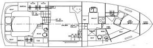 Jefferson 42 Sundeck layout drawing 1