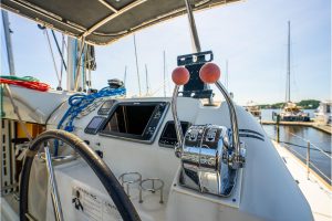 helm, Lagoon 39, catamaran for sale