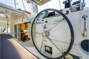 helm, Lagoon 39, catamaran for sale