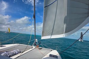 underway, Outremer 45, catamaran for sale