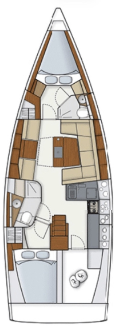 diagram, Hanse 415, sailboat for sale