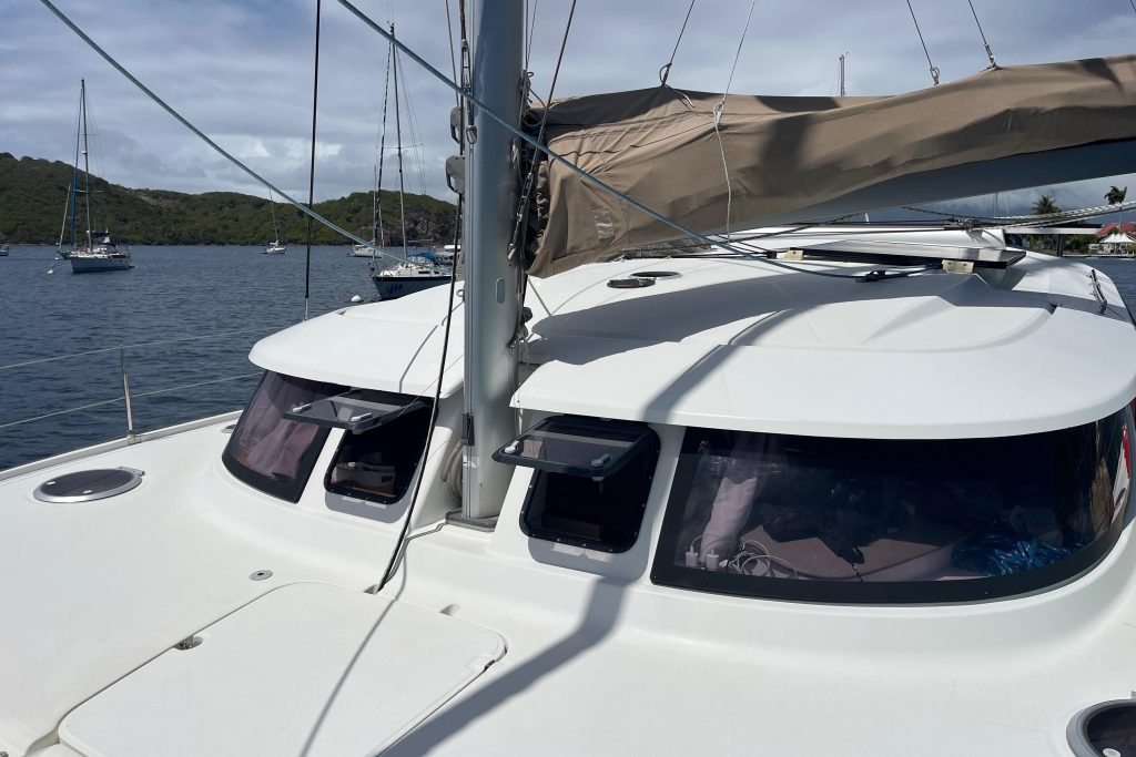 2015 Fountaine Pajot Lipari 41 catamaran S/V Before Sunrise on a mooring in Grenada