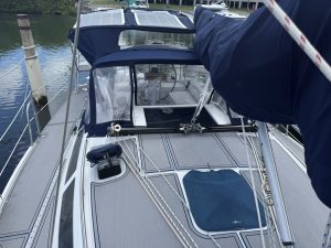 cockpit, Catalina 320, sailboat for sale
