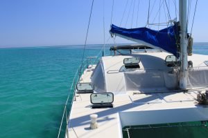deck, Naval Force 3, catamaran for sale