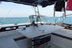 cockpit, Naval Force 3, catamaran for sale