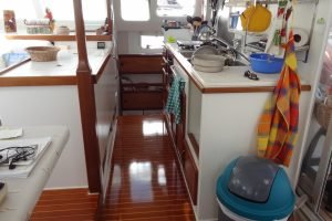interior, Naval Force 3, catamaran for sale