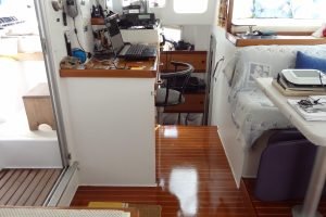 interior, Naval Force 3, catamaran for sale