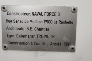 interior, Naval Force 3, catamaran for sale