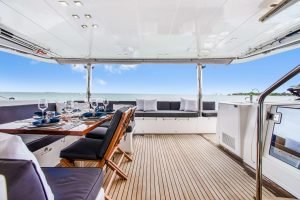 helm, Lagoon 560, catamaran for sale