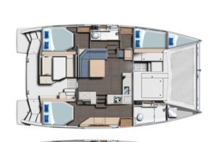 diagram, Leopard 40, catamaran for sale