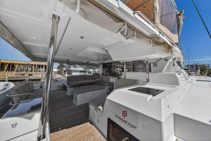 cockpit, FP 47 Tanna, catamaran for sale