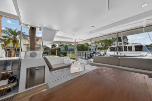 cockpit, FP 47 Tanna, catamaran for sale
