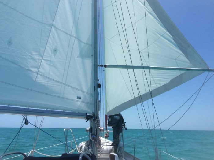 underway, Rival 41, sailboat for sale