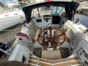 helm, Rival 41, sailboat for sale