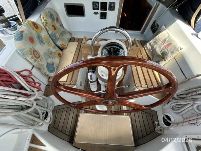 helm, Rival 41, sailboat for sale