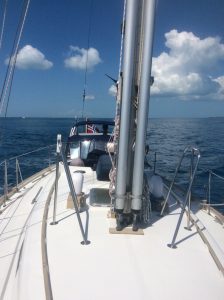 helm, Rival 41, sailboat for sale