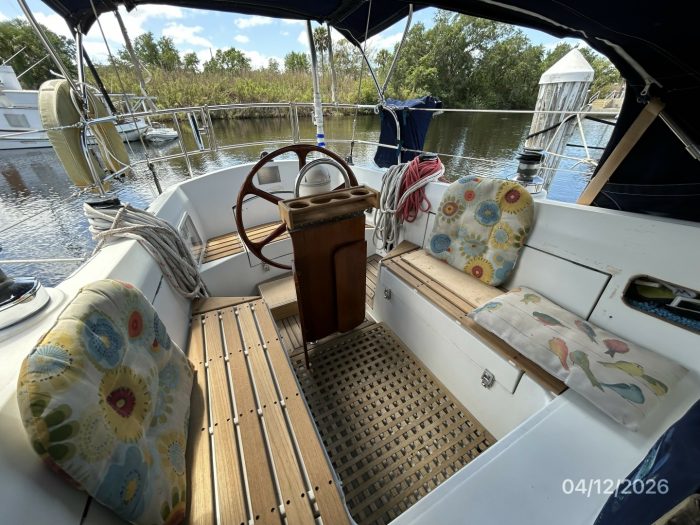 helm, Rival 41, sailboat for sale