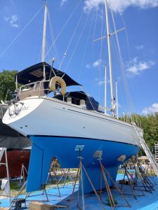 boatyard, Rival 41, sailboat for sale