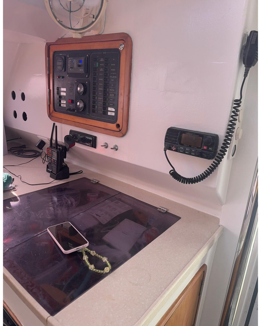 navigation station, Fortuna 401 Island Spirit, catamaran for sale