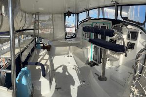 cockpit, Fortuna 401 Island Spirit, catamaran for sale
