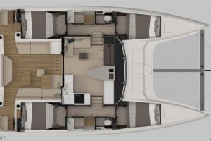 diagram, Nautitech 44 Open, catamaran for sale