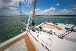 deck, Privilege 510, catamaran for sale