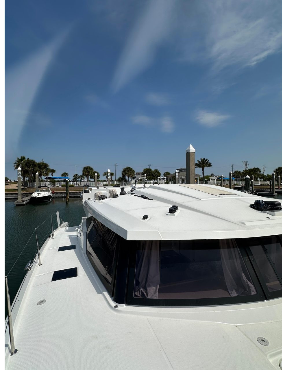 deck, FP 42 Astrea, catamaran for sale
