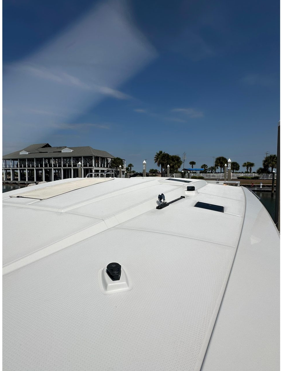 deck, FP 42 Astrea, catamaran for sale