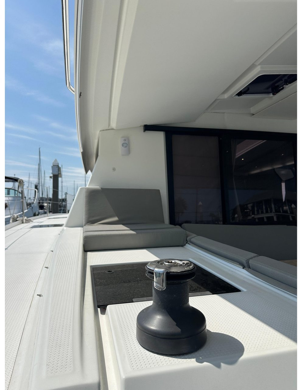 deck, FP 42 Astrea, catamaran for sale